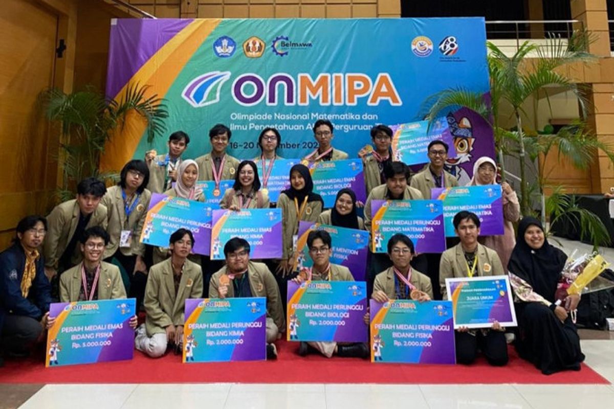 UGM Juara Umum Olimpiade Nasional Matematika dan Ilmu Pengetahuan 2025